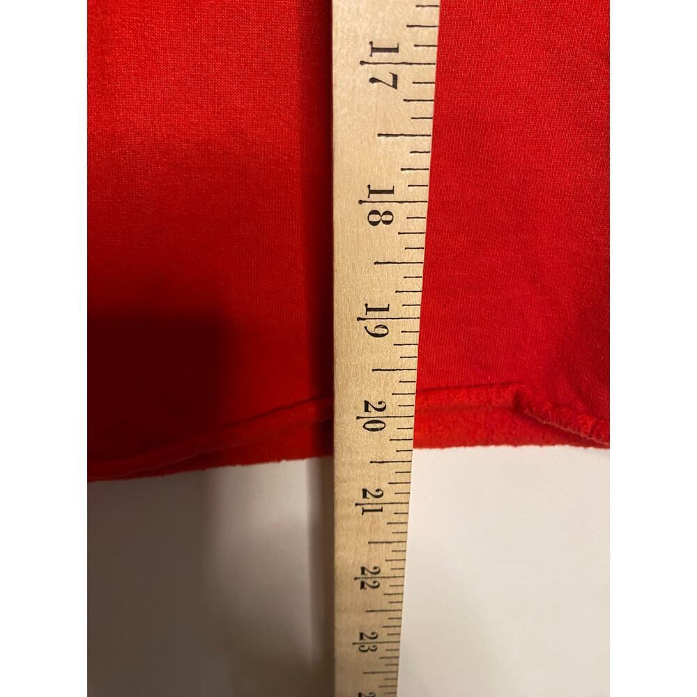 Disney Mickey Mouse Red Hooded Sweatshirt Boxy Cropped 3XL Plus Size Hoodie - Picture 4 of 12